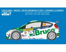 Decal – Ford Fiesta S2000 - IRC Barum rallye 2010 – Tarabus